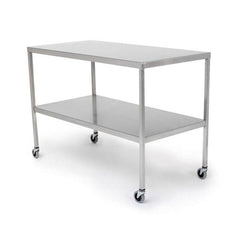 Stainless Steel Instrument Table with Shelf 48"W x 20"D x 34"H ,1 Each - Axiom Medical Supplies