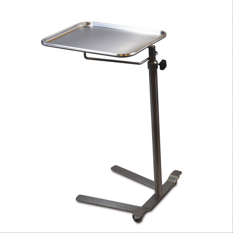 Stainless Steel Knob Control Mayo Stand 16.25" W x 21.25" L Tray Size ,1 Each - Axiom Medical Supplies