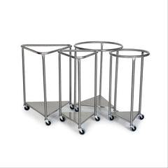 Stainless Steel Round Hamper 18"Dia ,1 Each - Axiom Medical Supplies