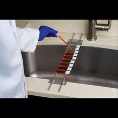 Stainless Steel Slide Staining Rack Stainless Steel Slide Staining Rack • 3.5"W x 23.7"L x 0.5"H ,1 Each - Axiom Medical Supplies