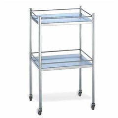 Stainless Steel Utility Table with Two Shelves Stainless Steel Table with 2 Shelves ,1 Each - Axiom Medical Supplies