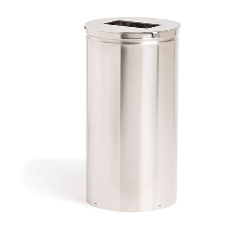MarketLab Stainless Waste Can with Lid MarketLab Stainless Waste Can with Lid • 8"W x 15"H ,1 Each - Axiom Medical Supplies