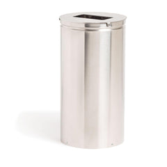 MarketLab Stainless Waste Can with Lid MarketLab Stainless Waste Can with Lid • 8"W x 15"H ,1 Each - Axiom Medical Supplies