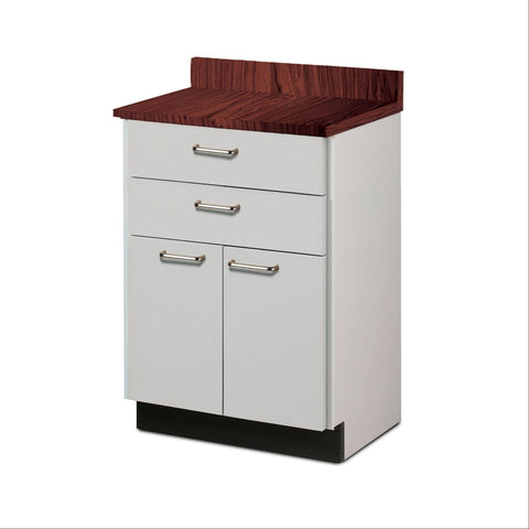 Standard Floor Cabinet - Two Drawers &amp; Doors Floor • 2-drawer • 2-door ,1 Each - Axiom Medical Supplies