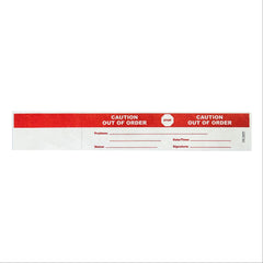 Status Identification Bands "Repair" • FL Yellow • 2"W x 12"H ,100 per Paxk - Axiom Medical Supplies