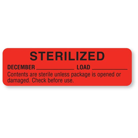 Sterilized and Sterilized Expiration Labels July • Black ,320 / roll - Axiom Medical Supplies