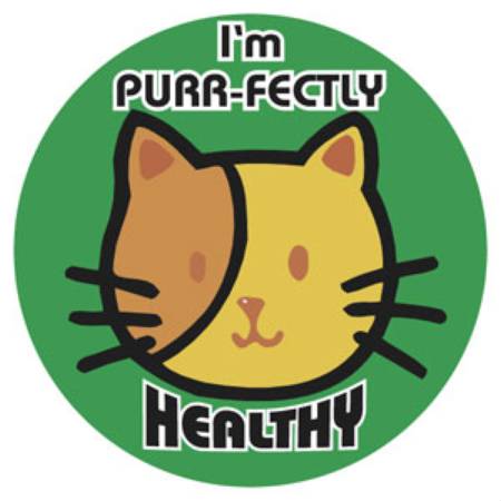 Tabbies Tabbies® 100 per Unit I'm Healthy Kitty Sticker