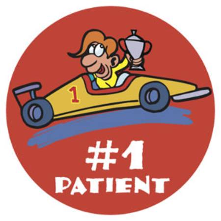 Tabbies Tabbies® 100 per Unit Pediatric Award # 1 Patient Car Sticker