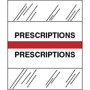 Tabbies Index Tab 1/2 X 1-1/4 Inch Prescriptions