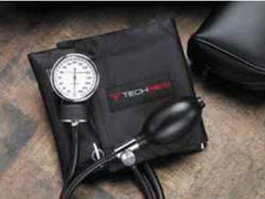 Dukal Aneroid Sphygmomanometer with Cuff Tech-Med® 2-Tube Pocket Size Hand Held Adult Large Cuff