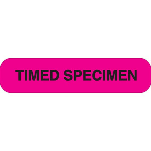 TIMED SPECIMEN Phlebotomy/Specimen Receiving Labels MarketLab Timed Specimen Label, Flourescent Pink PK1000 ,1000 / pk - Axiom Medical Supplies