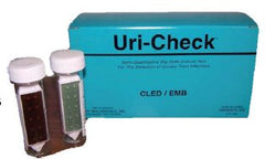 Troy Biologicals Prepared Media Uri-Check® Cystine Lactose Electrolyte Deficient (CLED) / EMB Agar Urine Paddle