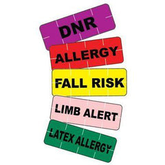 Tamper Evident Alert Labels MarketLab Fall Risk TE Alert Label, Yellow PK250 ,250 / pk - Axiom Medical Supplies