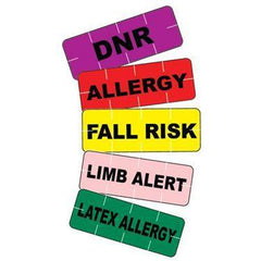 Tamper Evident Alert Labels MarketLab Latex Allergy TE Alert Label, Green PK250 ,250 / pk - Axiom Medical Supplies