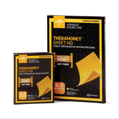 TheraHoney Honey Wound Gel and Dressings 4" x 5" Sheet ,10 / pk - Axiom Medical Supplies