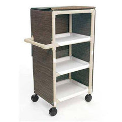 Three-Shelf Premium Narrow Linen Cart MarketLab Premium Narrow 3-Shelf Linen Cart ,1 Each - Axiom Medical Supplies