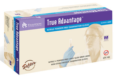 Tillotson True Advantage Nitrile Powder-Free Exam Gloves AM-70-21202