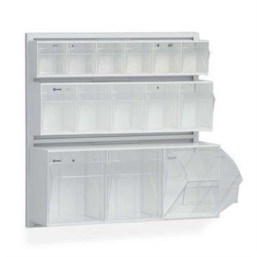 Tilt Bins for LabWall 4-Unit • 23.5"W x 6.5"D x 8.5"H (not shown) ,1 Each - Axiom Medical Supplies