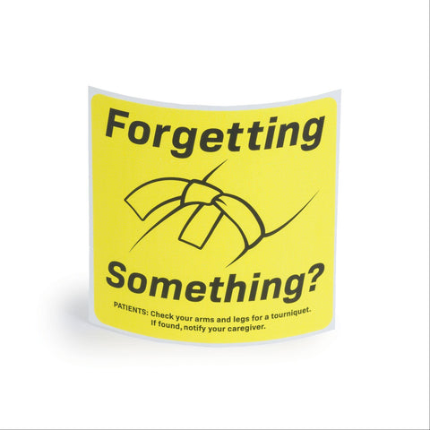 Tourniquet Reminder Tourniquet Reminder Sticker • 3"W x 3"L ,500 Per Pack - Axiom Medical Supplies