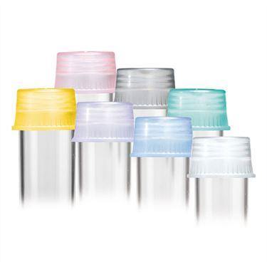 Transparent Color Tube Caps for 13mm Tubes 13mm ,1000 / pk - Axiom Medical Supplies