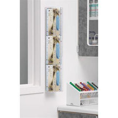 MarketLab Triple Vertical Glove Box Dispenser Triple • 5.5"W x 3.875"D x 30"H ,1 Each - Axiom Medical Supplies