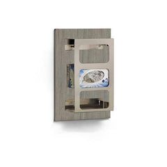 MarketLab Stainless Triple Glove Box Dispenser Panel Triple • 14"W x 20"H ,1 Each - Axiom Medical Supplies