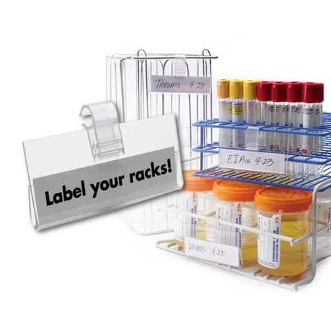MarketLab Wire Rack Labeling System Tube Rack Labeling System ,1 / set - Axiom Medical Supplies