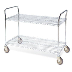 Two-Shelf Wire Utility Cart 36"L x 24"W x 39"H ,1 Each - Axiom Medical Supplies