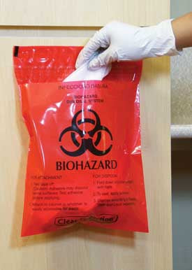 Unimed - Midwest Biohazard Waste Bag 2.6 Quart Red Bag 12 W X 14 H Inch - M-742691-2406 - Case of 100