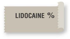 United Ad Label Drug Label UAL™ Anesthesia Label Lidocaine % Gray 1/2 X 1 Inch - M-382221-4044 - Each