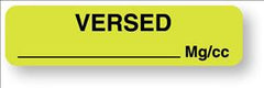 United Ad Label Drug Label UAL™ Anesthesia Label Versed mg/c Green 5/16 X 1-1/4 Inch - M-639168-4809 - Roll of 1