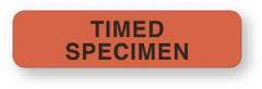 United Ad Label Pre-Printed Label UAL™ Laboratory Use Red Paper Timed Specimen Black Lab / Specimen 5/16 X 1-1/4 Inch - M-647715-4877 - Roll of 1