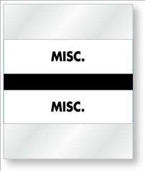 United Ad Label Pre-Printed Label Chart Tab White Fluorescent Paper Misc Black Alert Label 1-1/2 X 1-1/4 Inch - M-720825-2271 - Pack of 100