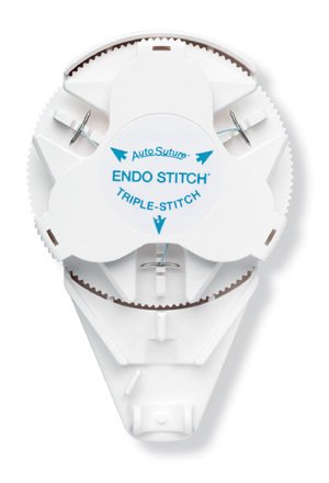 Triple-Stitch Loading Unit ENDO STITCH with Surgidac ES-9 Needle NonAbsorbable Braided Polyester Green Size 0