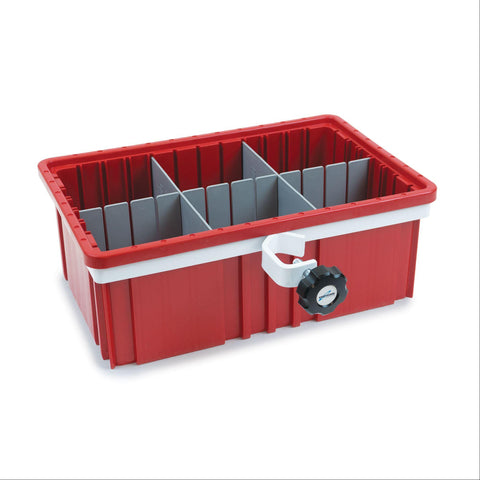 Universal Dividable Bins With X-Large Dividable Bin • 10"W x 8"D x 5"H • 2 Short, 1 Long Divider ,1 Each - Axiom Medical Supplies