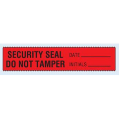 Shamrock Scientific Security Seal Label 1-3/8 X 6-5/8 Inch - M-1036515-4952 - Pack of 1