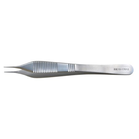 BR Surgical Dressing Forceps BR Surgical Adson 4-3/4 Inch Length Surgical Grade Stainless Steel NonSterile NonLocking Thumb Handle Straight Serrated Tips - M-493362-1478 - Each