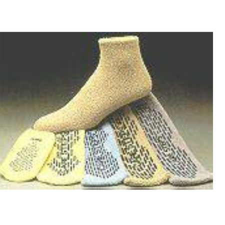 Alba Healthcare Slipper Socks Care-Steps® Medium Light Blue Above the Ankle - M-223460-3225 - Dozzen2