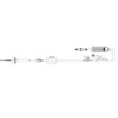 ICU Medical Primary Administration Set 20 Drops / mL Drip Rate 1 Port - M-769447-2620 - Case of 25