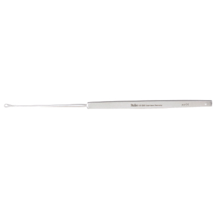 Miltex Ear Curette Miltex® Shapleigh 6 Inch Length Single-ended Handle Small Tip Serrated Loop Tip - M-249776-1918 - Each