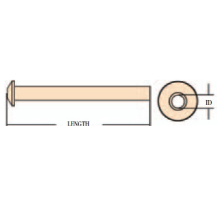 Olympus America Inc Ear Ventilation Tube Straight 0.89 mm Inner Diameter Fluoroplastic - M-295590-4014 - Box of 6