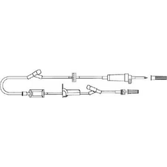 Advanced Medical Systems Primary Administration Set 20 Drops / mL Drip Rate 105 Inch Tubing 2 Ports - M-555001-2568 - Case of 50 - Axiom Medical Supplies