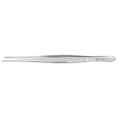 Miltex Dressing Forceps Miltex® Cushing 7 Inch Length OR Grade German Stainless Steel NonSterile NonLocking Thumb Handle Straight Serrated Tip - M-350852-4161 - Each