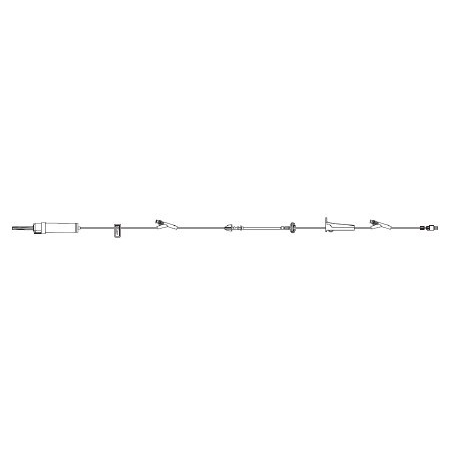 Becton Dickinson Primary Administration Set 20 Drops / mL drip Rate 115 Inch Tubing 2 Ports - M-557248-3835 - Case of 20