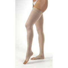 BSN Medical Compression Stocking JOBST® Relief® Thigh High Large Beige Open Toe - M-788086-1895 - Pair