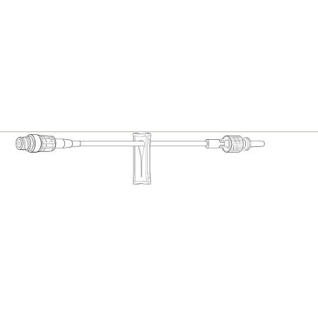 Baxter Extension Set 6 Inch Tubing 1 Port 1 mL Priming Volume DEHP-Free - M-454237-3836 - Case of 50