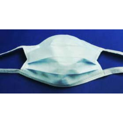Cardinal Surgical Mask Cardinal Health™ Anti-fog Adhesive Pleated Tie Closure One Size Fits Most Green NonSterile ASTM Level 1 - M-336969-3470 - Case of 300