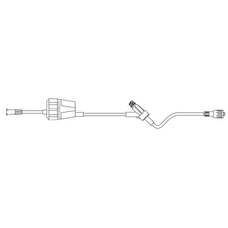 B. Braun Extension Set 18 Inch Tubing 1 Port 2.7 mL Priming Volume DEHP-Free - M-412491-3254 - Case of 50