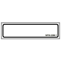 Precision Dynamics Blank Label Pro-File Chart Tab White Paper 1-3/8 X 5-3/8 Inch - M-140109-2715 - Roll of 1