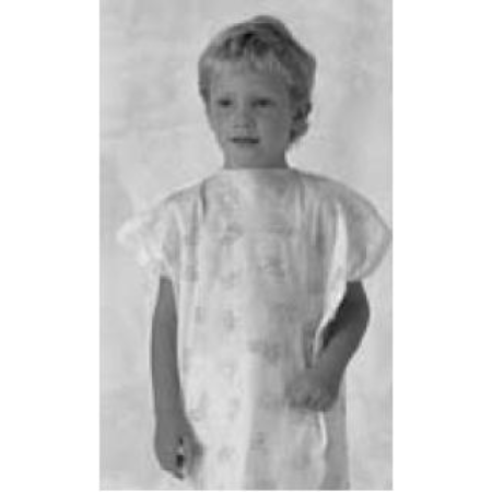 Tech Styles a Division of Encompass Patient Exam Gown Child Size (5 to 8 Years) Blue Disposable - M-668483-4498 - Case of 100
